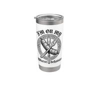 Oktoberfest I'm On My Wurst Comportamento divertente birra tedesca Fest Bicchiere termico in acciaio inox doppia parete