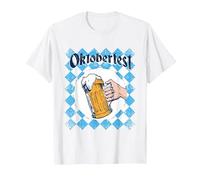 Oktoberfest - Lederhosen, Dirndl e Bier! Maglietta, Uomo, Bianco, 3XL