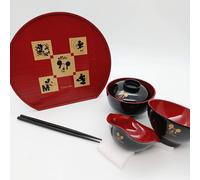 Okuizome Set Cerimonia Primo Pasto Disney Topolino Stoviglie Made in Japan Kano