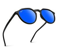 Okulars® Eco Pacific - Occhiali da Sole Uomo e Donna - Filtri UV400 - PET Riciclato (Blue Mirror)