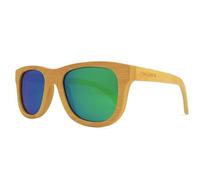 Okulars® Natural Bamboo - Occhiali da Sole in Legno di Bambù Naturale Uomo e Donna, Fatti a Mano - Taglia Unica - Lenti Polarizzate - Protezione UV400 - Cat.3 (Verde)