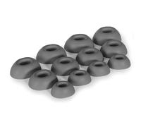 Okuli 12 x Gommini Auricolari in Silicone Ricambio per Bose QuietComfort II & Ultra Auricolari Cuffie in Grigio