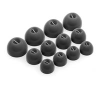 Okuli 12 x Gommini Auricolari in Silicone Ricambio per Bowers & Wilkins Pi5, Pi7 Auricolari Cuffie in Nero