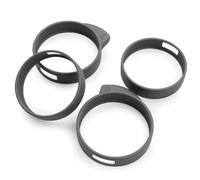 Okuli 4 x Ricambio in Silicone ad Ala per Samsung Galaxy Buds FE Auricolari Cuffie in Grigio