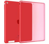 Okuli Trasparente Silicone Protettiva Gomma Caso Custodia per Apple iPad 2, 3 & 4 in Rosso