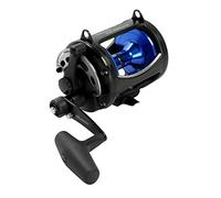 Okuma Solterra SLX - Mulinello per pesca a traina in acqua salata, a due velocità, con telaio largo, chiusura a leva, SLX-50WIIb, 600yds-27,2 kg, nero