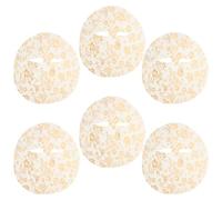 OKUMEYR 10 Maschere Viso Foglia Oro, Maschere Viso Liofilizzate Idratanti e Rigeneranti, Set Pratico da 10 Pezzi per Cura Quotidiana della Pelle a Casa e Regalo