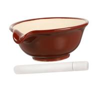 OKUMEYR 1set Ciotole Ceramica Per Macinare Aglio e Pillole Con Pestello Utensili Per La Cucina e Farmacia Per Polverizzare Ingredienti e Farmaci