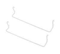 OKUMEYR 2 ganci per asciugamani estensibili per un facile accesso con una sola mano per cucina, bagno e lavanderia, adatto per pannelli forati standard