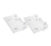 OKUMEYR 2 Pezzi Supporto per Piante Aromatiche Struttura Galleggiante in Acrilico Trasparente con Design a Ventosa e Staffa per Piante Succulente, per Finestre e Uffici
