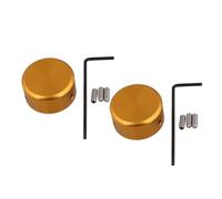 OKUMEYR 2 Set Cappucci Unghie Effetti Chitarra Footswitch Toppers Pedali in Lega Alluminio Resistente Sicuro Tappetino Gomma Protegge Unghia Adatto Pedale Chitarra