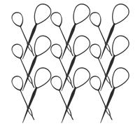 OKUMEYR 20 Impostati Strumento per Treccia Capelli Piccolo Nero Ago Loop per Estensioni Multiuso per Trecce Code e Chignon Sicuro per Kit per Uso Domestico e Scolastico