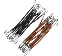 OKUMEYR 20 Pezzi Elastici per Chioma da Donna Ganci a Doppia Molla, Resistenti e Adatti per Chioma Folti, Accessori Colorati in Ferro e Poliestere per Acconciature e Code di Cavallo