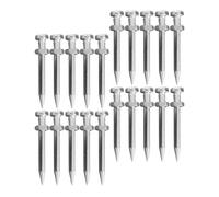 OKUMEYR 20 Pezzi Scarpa Chiodata Aeratore Prato 5, 8cm in Metallo Argento | Accessorio per Giardino e Manutenzione del Prato, Resistente All’usura e Rottura, Uso in Tutte le Stagioni