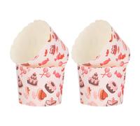 OKUMEYR 200 Pezzi Baking Cups in Carta per Cupcake e Muffin, Monouso | Torte e Cibi Caldi, Uso in Concession Stand e Bridal Shower, Decorativi e Sicuri Stile Casuale