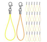 OKUMEYR 200 Pezzi Laccetti per Cellulare con Moschettone Cinturini Piccoli per Gioielli e Fai da Te Corde Artigianali Resistenti per Pendenti e Bracciali Arancione