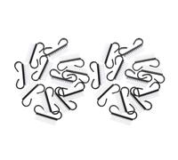 OKUMEYR 24 Pezzi Spazzola per Pulizia Unghie Manico Ergonomico, Design Curvo in Abs e Pp, Colore Nero Solido, per Uso Domestico e Salone di Bellezza