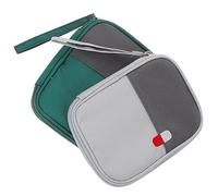 OKUMEYR 2pezzi Borsa Piccola Medica per Pronto Soccorso Viaggio Borsa di Pronto Soccorso Portatile per Uso Domestico Escursioni Sacchetti Medicinali Compatti Capacità