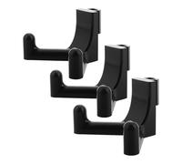 OKUMEYR 3 Pezzi Ganci per Capanno degli Attrezzi in Abs Nero, | Capanno in Plastica e Giardino, Montaggio Rapido, Risparmio Spazio, per Cortile e Officina
