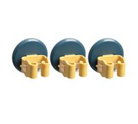 OKUMEYR 3 Pezzi Porta Scope e a Muro con Ventosa, Supporto in ABS Antiscivolo, Organizzatore per Attrezzi da Pulizia, per Balcone e Bagno