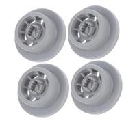 OKUMEYR 4 Pezzi Ruote Per Lavastoviglie in Plastica Grigie, Ricambio Per Cestello Inferiore Compatibile Con Marchi Comuni, Accessori Per Lavastoviglie Per Uso Prolungato e Funzionamento Regolare