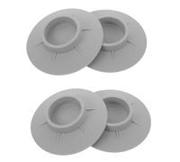 OKUMEYR 4pezzi Tappetini Antivibranti Per Lavatrice Ventose Antiscivolo Per Frigorifero e Mobili Materiale Resistente Facili Da Installare e Perfetti Per Assorbire