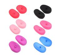 OKUMEYR 6 Paia Copricuffie in Silicone per Orecchie Funzione Anti-perdita e Comfort Elevato per Tintura e Acconciatura dei Chioma per Professionisti e Uso Domestico