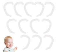 OKUMEYR 6 Paia Correttori Auricolari, Supporto per Padiglione Auricolare Valgo, Correttore Estetico Orecchie a Sventola per Ragazzo Ragazza, Bianco, Uso Comodo Durante Sonno e Gioco