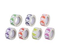 OKUMEYR 7 Pezzi di Etichette Adesive Giornaliere per Gestione Alimenti e Ristoranti, Carta Adesiva Colorata Resistente Sigillo per Inventario Settimanale Stile Casuale