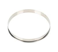 OKUMEYR Anello per Pizza in Acciaio Inox Resistente al Calore Strumento Pratico per Condire e Cuocere Pizza Previene Fuoriuscite e Facilita Aggiunta Ingredienti
