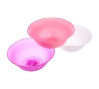 OKUMEYR Bacinelle Rotonde Esperienza Spa in Plastica Portatili Set 3 Pezzi per Pulizia del Viso e Lavaggio Piatti per Casa e Salone di Bellezza