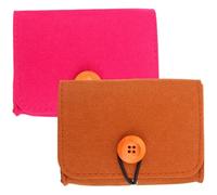OKUMEYR Borsa Porta Oli Essenziali da Viaggio 2 Pezzi in Fibra Chimica e Feltro, Versatile e Pratica per Bottiglie e Piccoli Oggetti, Elegante e Compatta