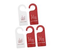 OKUMEYR Cartelli Bifacciali “non Disturbare” e “prego Riordinare” per Porte Hotel, Set da 5 Pezzi in Materiale Resistente, Appendini per Porte Camere D’albergo, Uso Professionale in