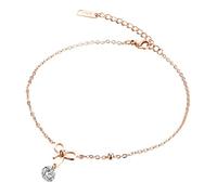 OKUMEYR Cavigliera Gioiello Adorabile e Creativo in Regolabile Donna Fiocco Compleanno, Moda Delicato e Luminoso