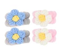 OKUMEYR Fascia Polso Fiore Semplice, Bracciale Elastico Assorbente per Lavaggio Viso, Polsiera Elastica Traspirante per Quotidiano, Confezione da 1 o 2 Paia