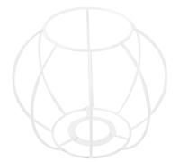 OKUMEYR Iron Lampshade Rack For DIY Lamp Projects Sturdy Metal Frame Guard For Table Lamps Modern Simple Structure Cafe Office Decoration