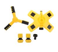 OKUMEYR Irrigatore Rotante Automatico per Giardino con Ugello Regolabile in Plastica 3/4 Pollici per Irrigazione Prato e Vacanze Estive