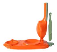 OKUMEYR Macchina per Gnocchi e Dumpling in Plastico Arancia, Facile da Pulire e Usare, Stampo per Gyoza e Ravioli per Casa e Ristorante, Set 1 Pezzo