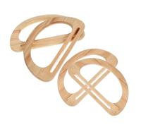 OKUMEYR Manici e Facile Installazione in Legno d Forma 4 Pezzi Design Ergonomico Beige per Borse a Tracolla per Borse da Spiaggia e Viaggi
