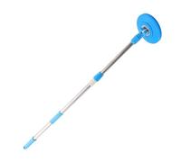 OKUMEYR Manico Ricambio per Scopa Rotante in Acciaio Inox e Plastica Blu | Testa Orientabile a 360 Gradi, Design Salvaspazio, Uso Casa e Ufficio, per Secchio Mop