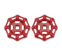 OKUMEYR Maniglia in Metallo Rossa 7X7Mm Volantino a Sfera per Valvola a Saracinesca Set 2 Pezzi per Impianti Idraulici Industriali Design a Fondo Piatto Tenuta Affidabile e Riduzione