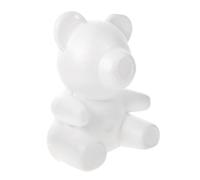 OKUMEYR Modello Orso in Schiuma Bianca per Arte e Mestieri, Progetto Fai da Te per Decorazioni Matrimonio e Composizioni Floreali