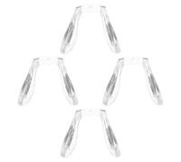 OKUMEYR Naselli per Occhiali in Silicone 4 Pezzi Antiscivolo Pratici per Montature Foro Singolo da 1mm, Supporto Confortevole per Uso Quotidiano e Sportivo