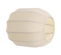 OKUMEYR Paralume Beige a Forma di Zucca per Lampade a Sospensione e Applique da Parete, Effetto Luce Tenue Superficie Intrecciato e Struttura in Ferro 16x16x16 Cm, Decorazione