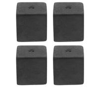 OKUMEYR Porta Incenso in Marmo 4 Pezzi Quadrato Resistente per Rilassamento Design Creativo e Stile Zen Unico per Uso Interno ed Esterno