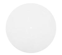 OKUMEYR Record player slip mat in feltro bianco, turntable platter mat, vinyl slipmat antiscivolo, protegge i vinili, migliora le prestazioni audio, per home record players