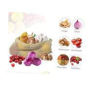 OKUMEYR Sacchetti Rete Cotone Riutilizzabili Lavabili Per Verdure Frutta Noci Organizzazione Conservazione Alimenti Sacchetti in Rete Di Cotone