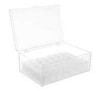 OKUMEYR Scatola Medicinali Plastica Quadrata Blocca Luce per Uso Domestico e Emergenza, Compatta e Portatile, Organizer Farmaci per Conservazione Sicura