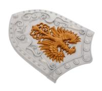 OKUMEYR Scudo da Cavaliere per Ragazzi, Scudo Medievale in Plastica, Accessorio per Cosplay e Feste in Costume
