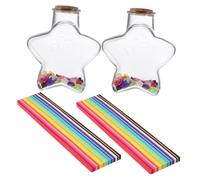 OKUMEYR Set 1 con Carta Origami Colorata in Plastica Trasparente per Decorazione e Creativo